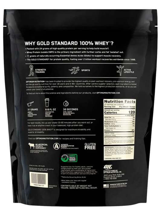 ON | Gold Standar 100% Whey 1.5 lbs - Vainilla Ice Cream