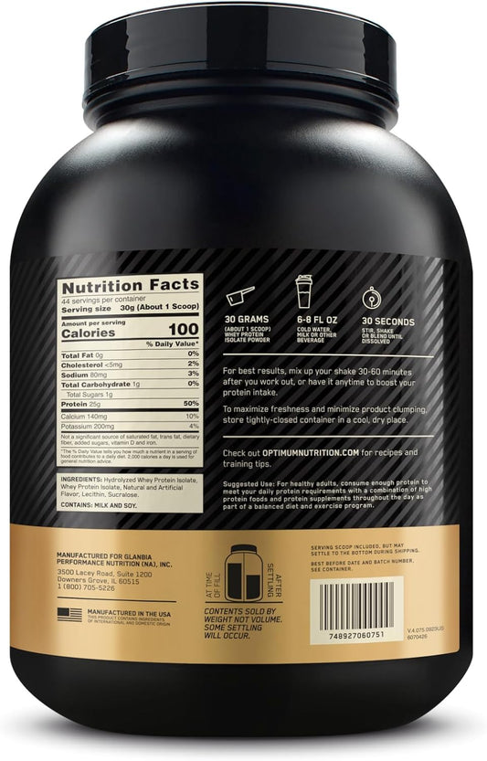 ON | Gold Standar Isolate 3 lbs - Salted Caramel