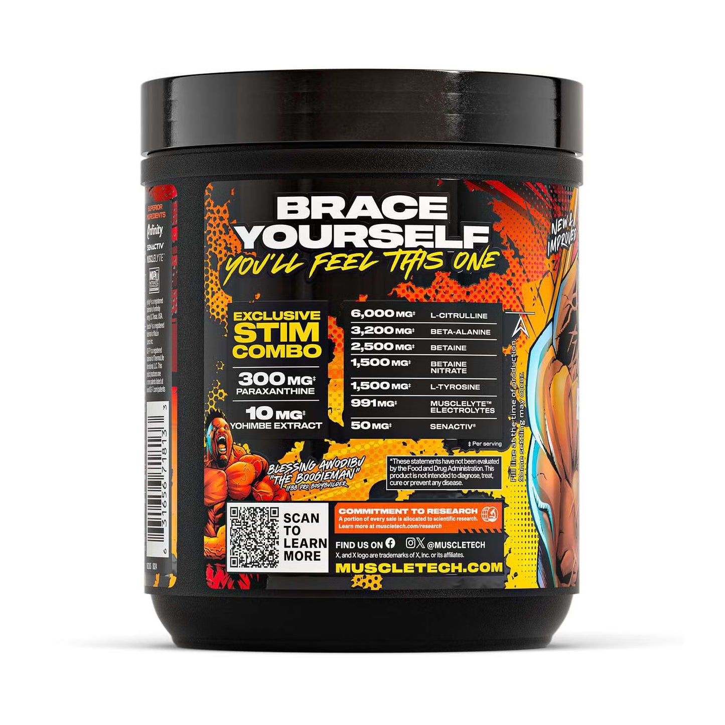 MUSCLETECH | Euphoriq Pre-workout 20 Serv - Boogieman Punch