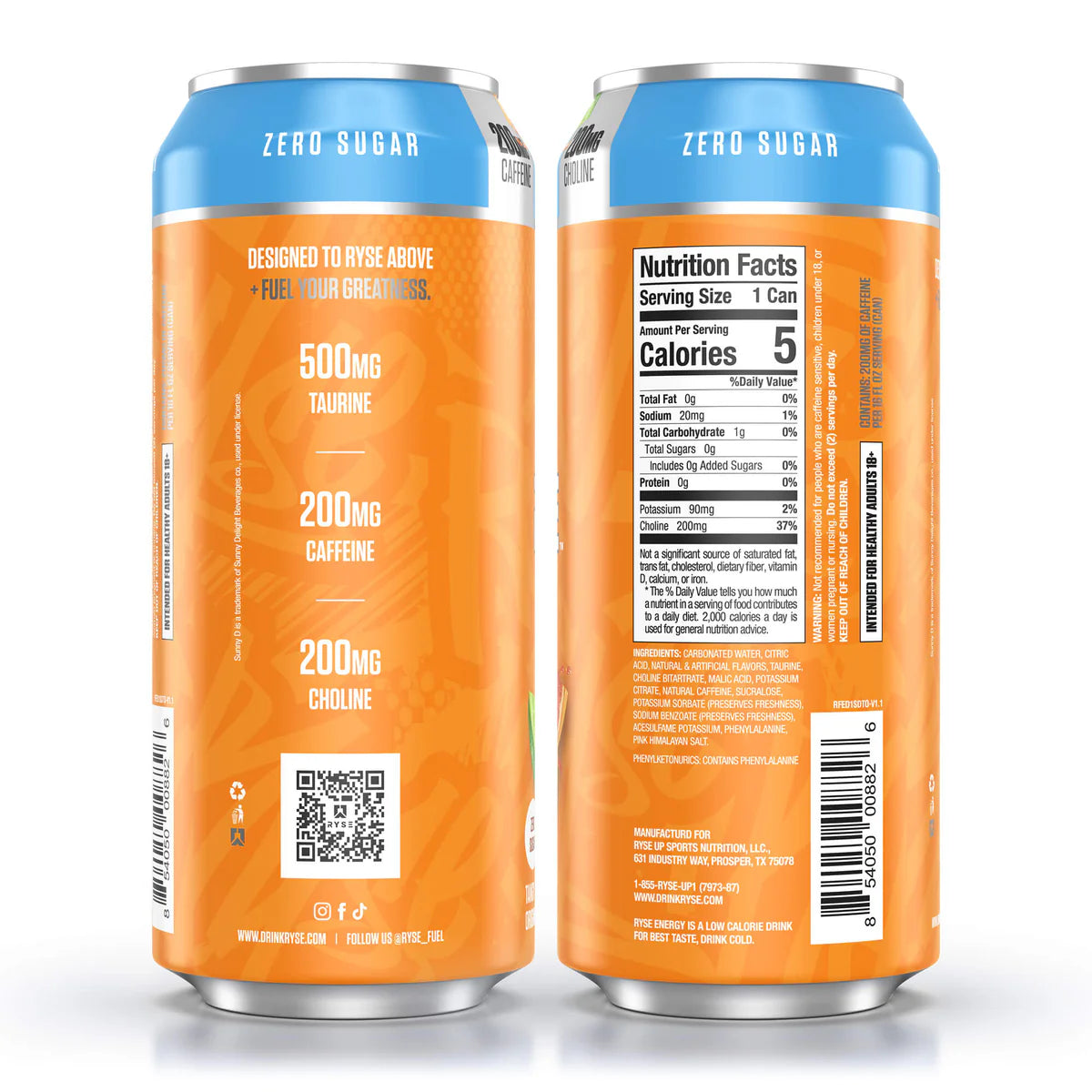 RYSE | Fuel Drink / 12 pza - SunnyD Tangy Original