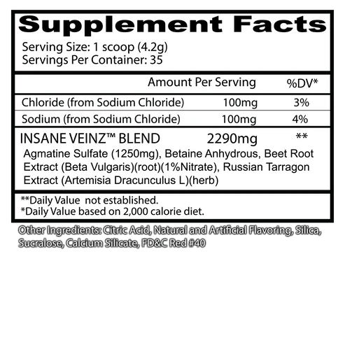 INSANE LABZ | Insane Veinz 35 Serv - Blue Raspberry