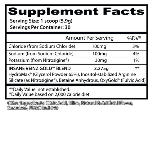 INSANE LABZ | Insane Veinz Gold 30 Serv - Fruit Punch