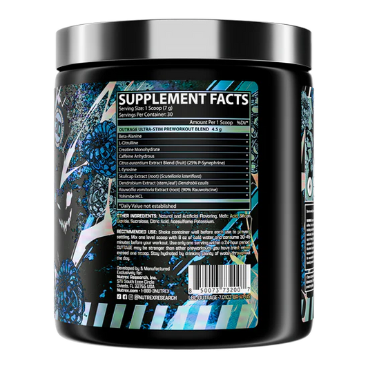 NUTREX | Outrage Ultra Stim Pwo - Blue Raspberry