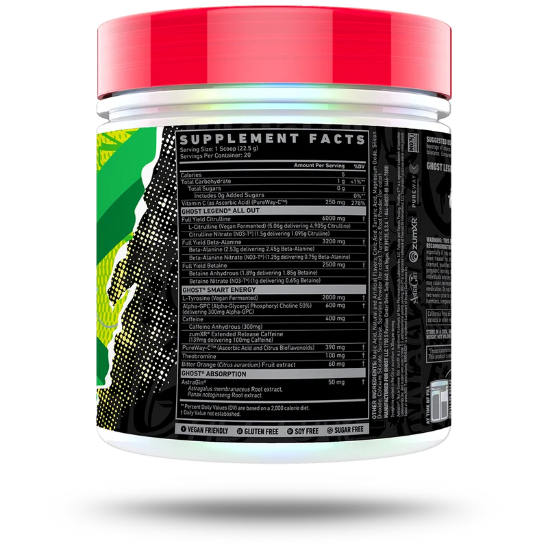 GHOST | Legend All Out Pwo - Warheads Green Apple