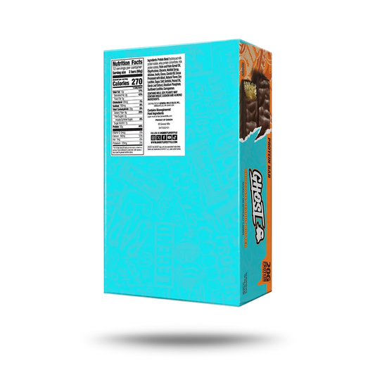GHOST | BARRA DE PROTEINA 12 PZA - CHOCOLATE PEANUT BUTTER
