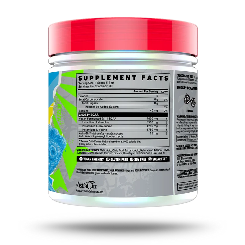 GHOST | BCAA 30 Serv - Sour Blue Raspberry