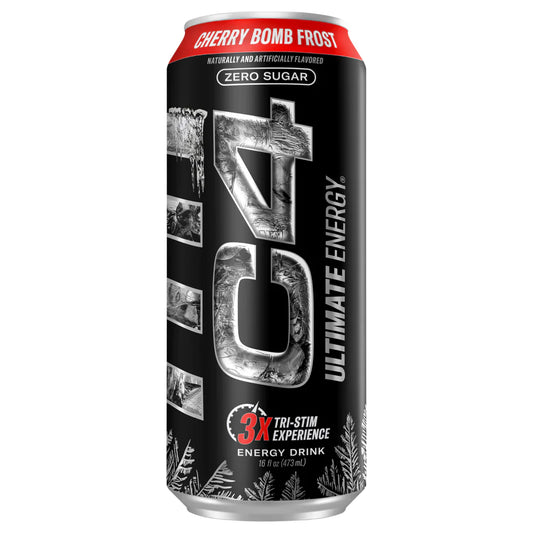 C4 | Ultimate Energy Drink Carbonated. 12 pza - Cherry Bomb Frost