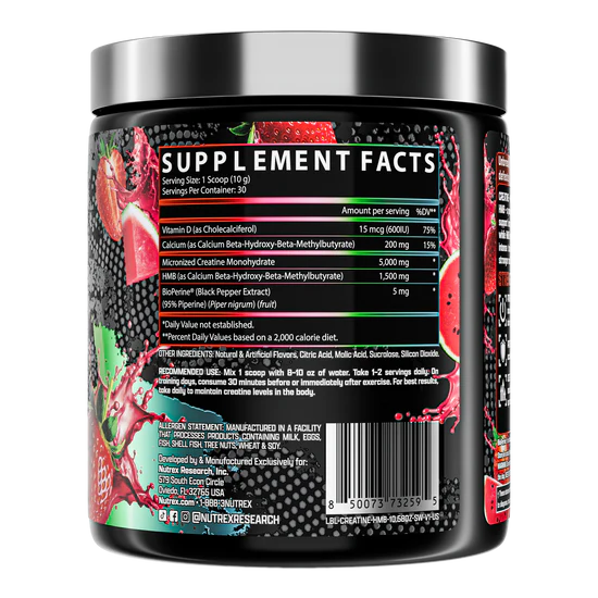NUTREX | Creatina + HMB - Strawberry Watermelon