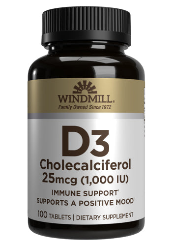 WINDMILL | Vitamina D3 25 mcg - 100 tabs
