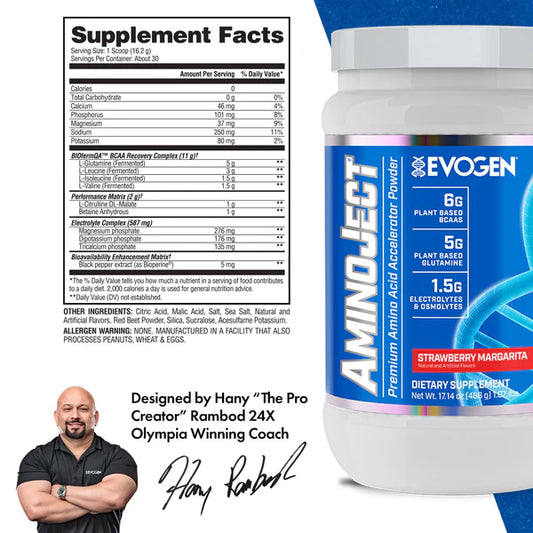 EVOGEN | Aminoject 30 serv - Strawberry Margarita