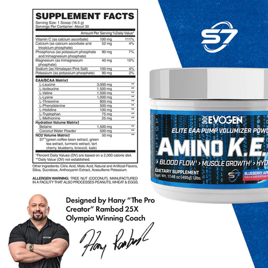 EVOGEN | Amino K.E.M EAA 30 serv - Blueberry Apple