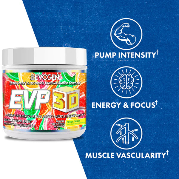 EVOGEN | EVP 3D Stim Free 40 Serv - Citrus Candy