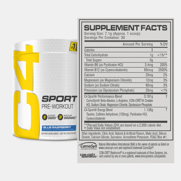 C4 | Sport Pre-workout - Blue Raspberry