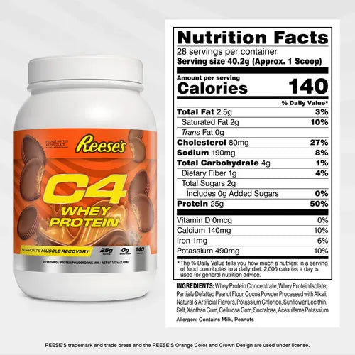 C4 | Whey Protein 5 lbs - Reeses Peanut Butter
