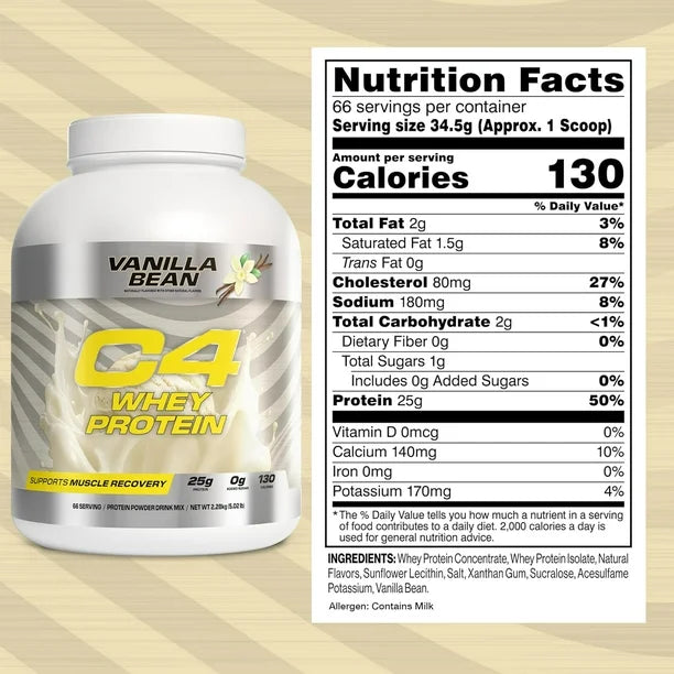 C4 | Whey Protein 5 lbs - Vainilla Bean
