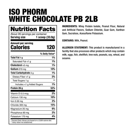 DP | Isophorm 2 lbs - White Chocolate Peanut Butter