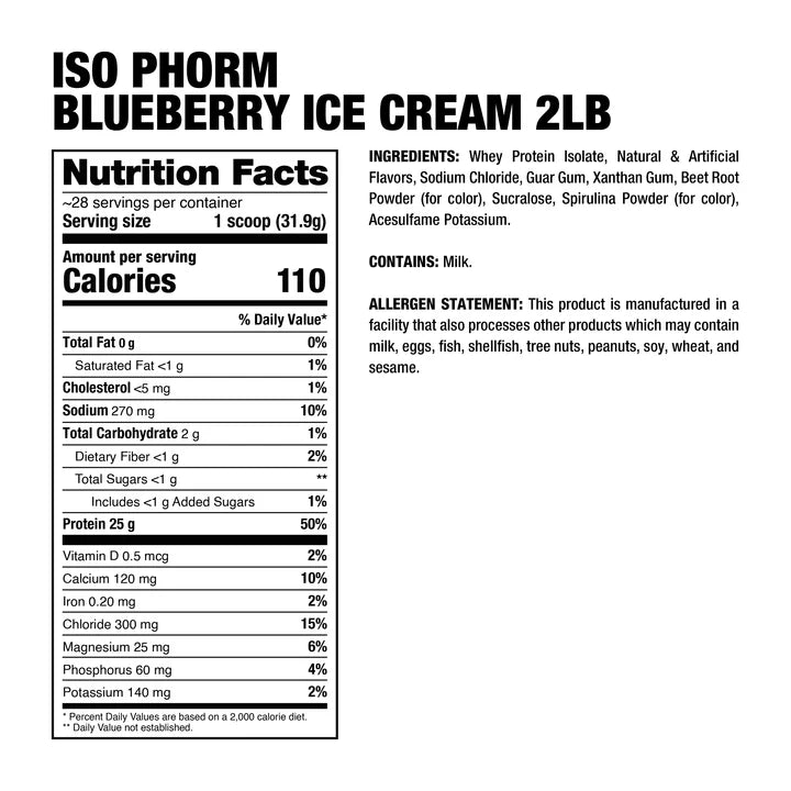 DP | Isophorm 2 lbs - Blueberry Ice Cream