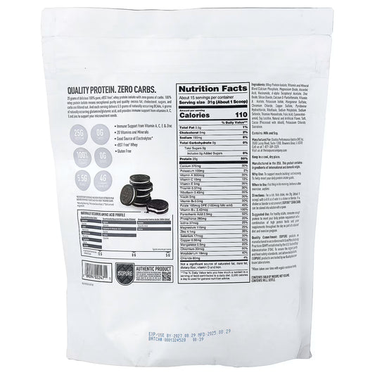 ISOPURE | Isopure Zero Carb 1 lb - Cookies and Cream