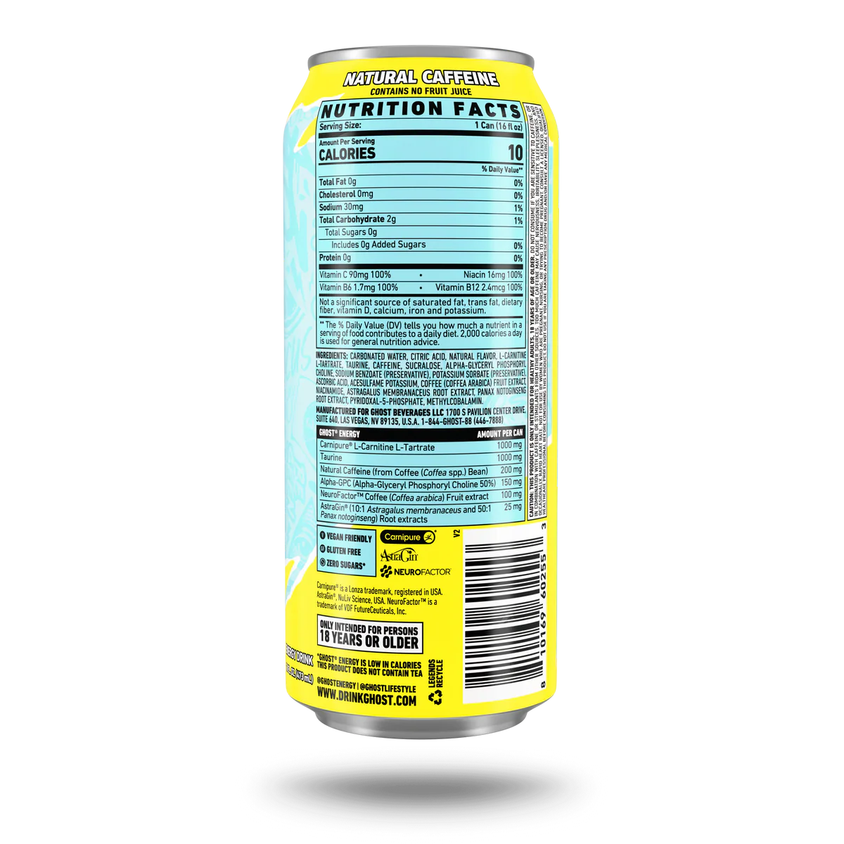 GHOST | Energy Drink 12 pza - Iced Tea Limonade