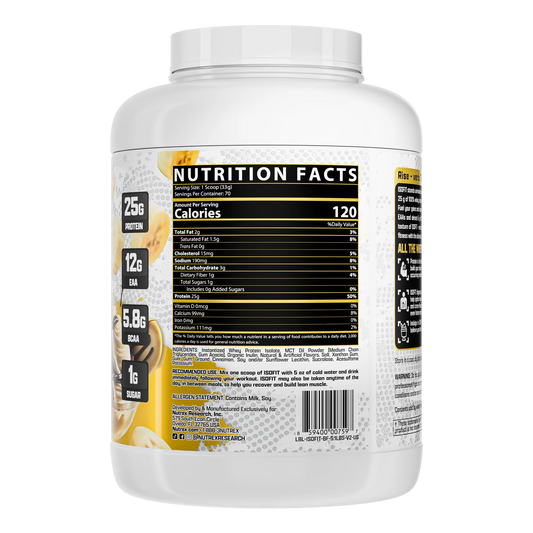 NUTREX | Proteína Isofit 5 lbs - Banana Foster