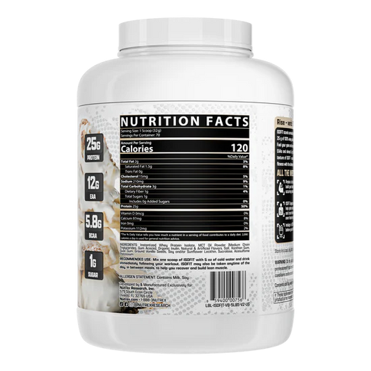 NUTREX | Proteína Isofit 5 lbs - Vainilla Bean Ice Cream