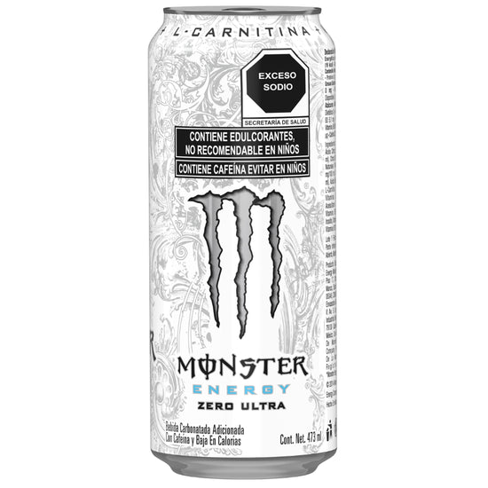 MONSTER | Energy Drink Zero Ultra 12 pza - Blanco