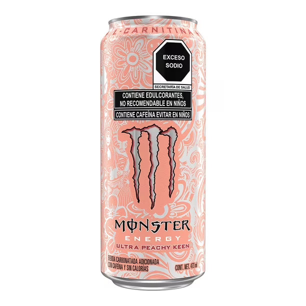 MONSTER | Energy Drink Zero Sugar 12 pza - Peach