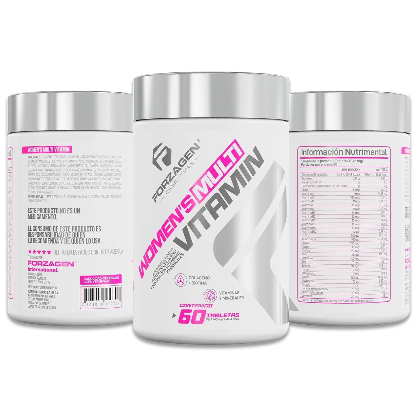 FORZAGEN | Multivitaminico Mujer - 60 caps