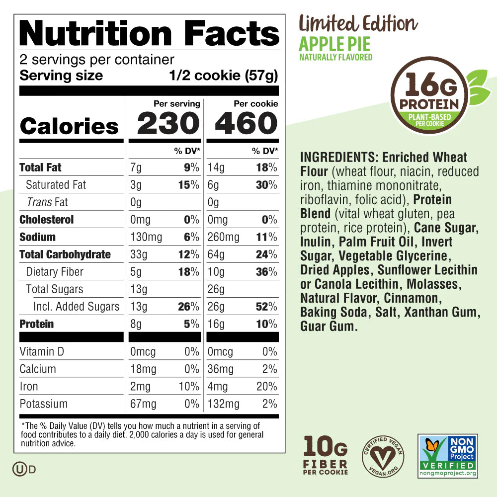 LENNY & LARRY´S | The Complete Cookies 12 pza - Tarta de manzana