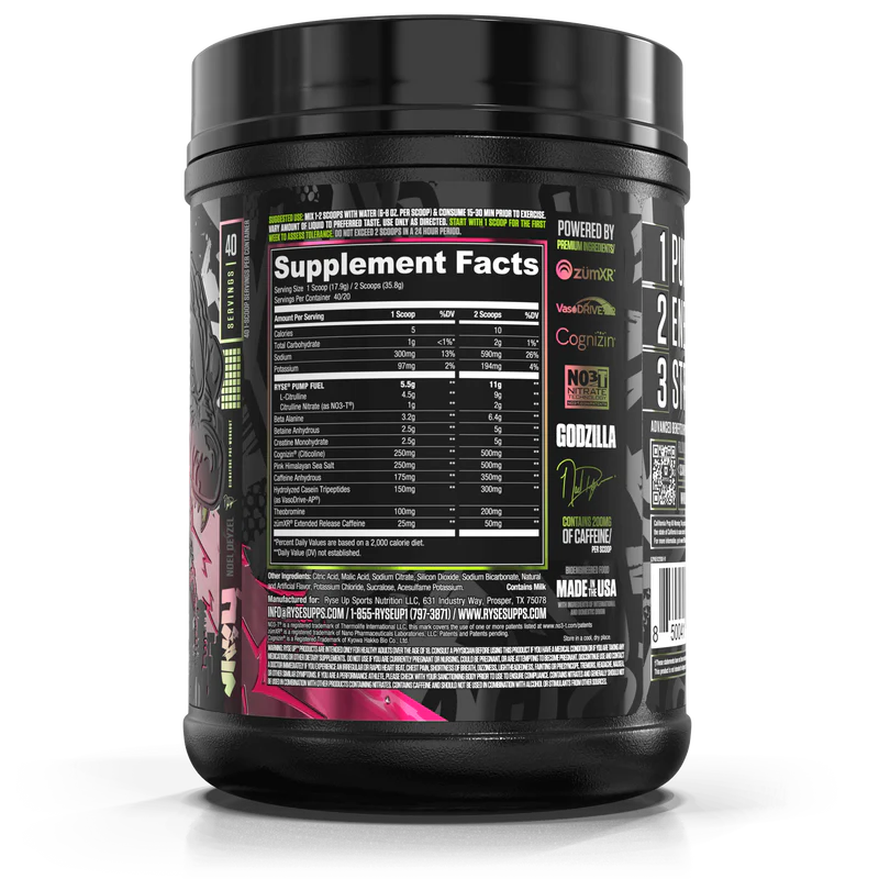 RYSE | Godzilla Pre-entreno - Strawberry Kiwi