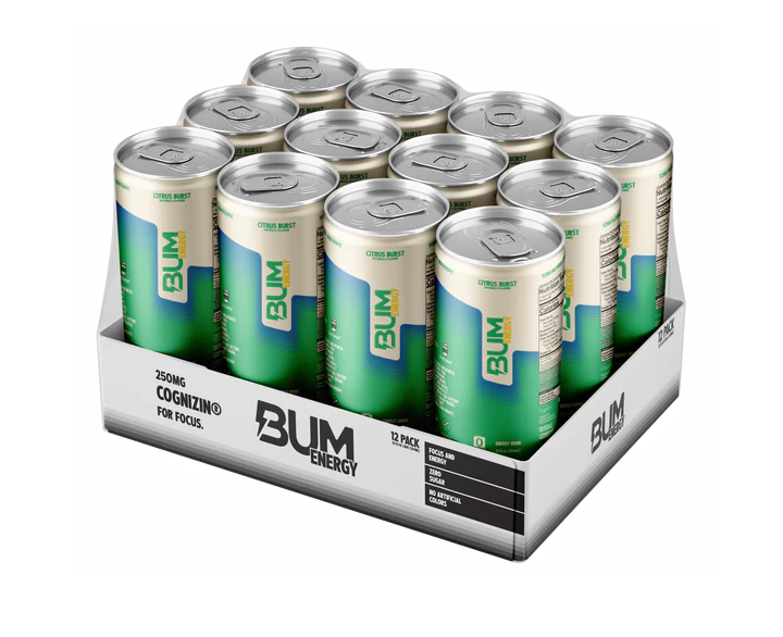 RAW | BUM Energy Drink Citrus Burst 12 pza