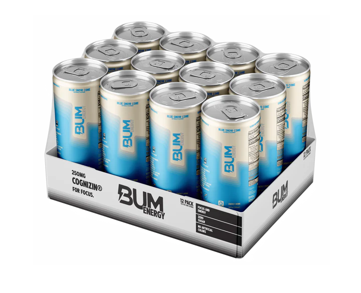 RAW | BUM Energy Drink Blue Snow Cone 12 pza