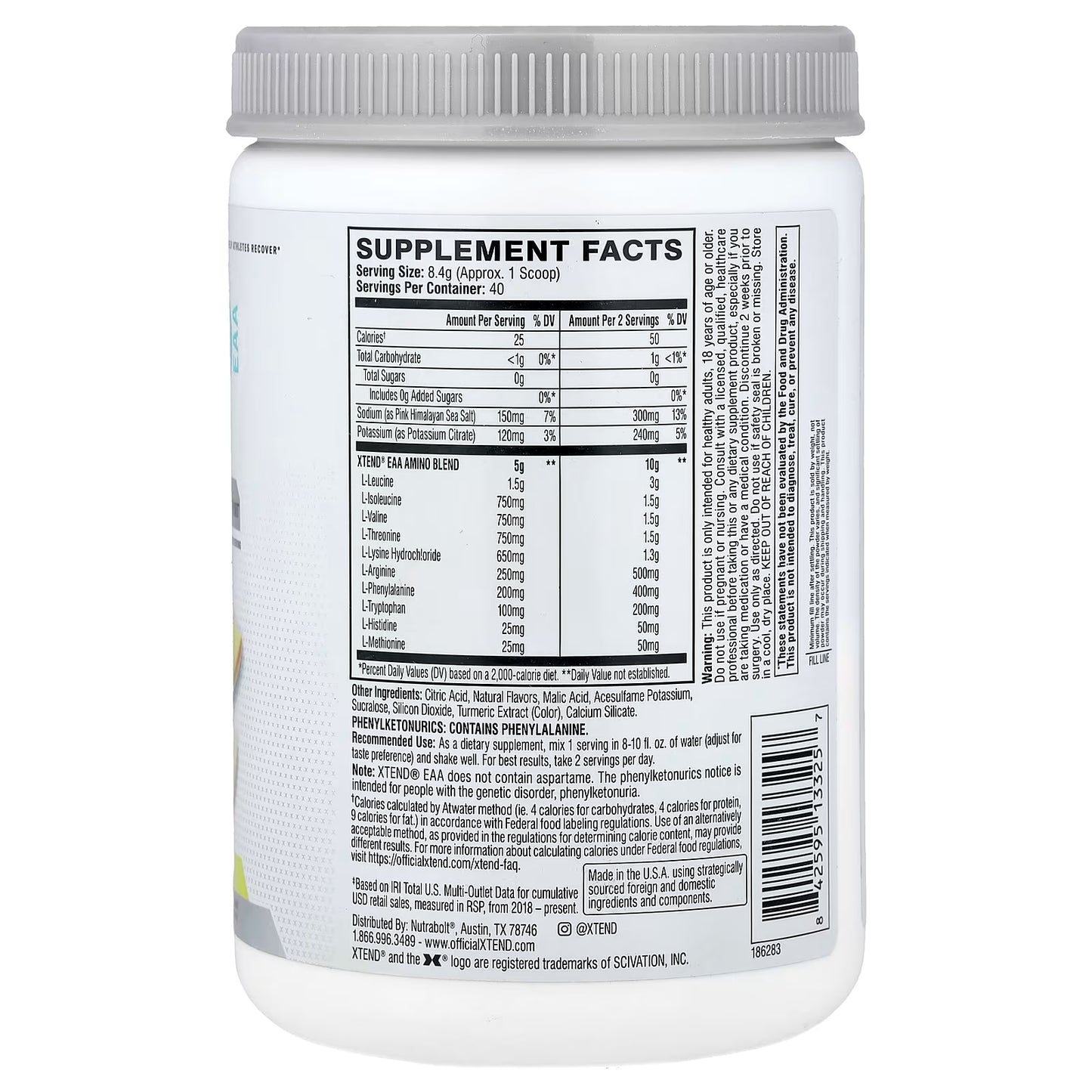 SCIVATION | EAA Xtend - Lemon Lime