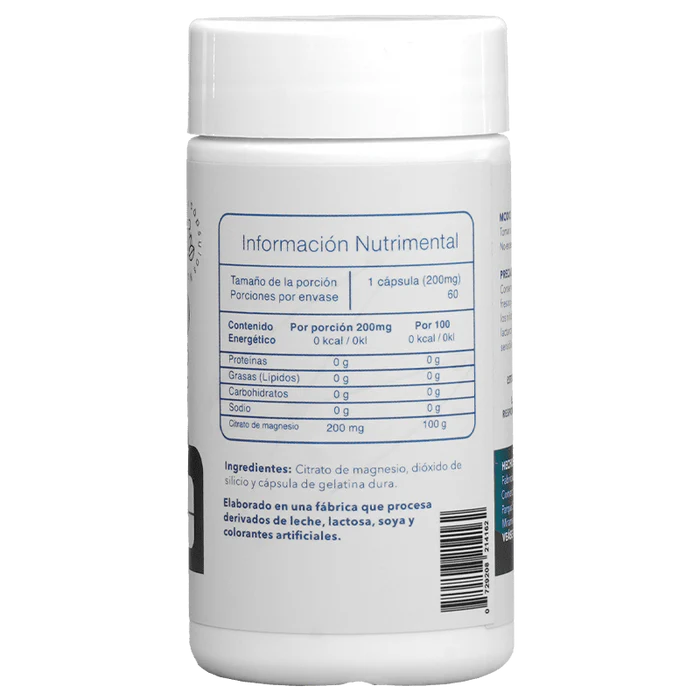 ESSENTIALS | Citrato de Magnesio 200 mg