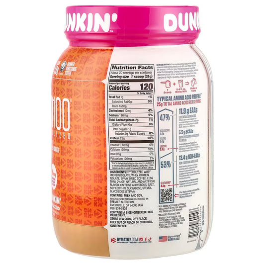 DYMATIZE | ISO 100 1.3 lbs - Dunkin Glazed Donut