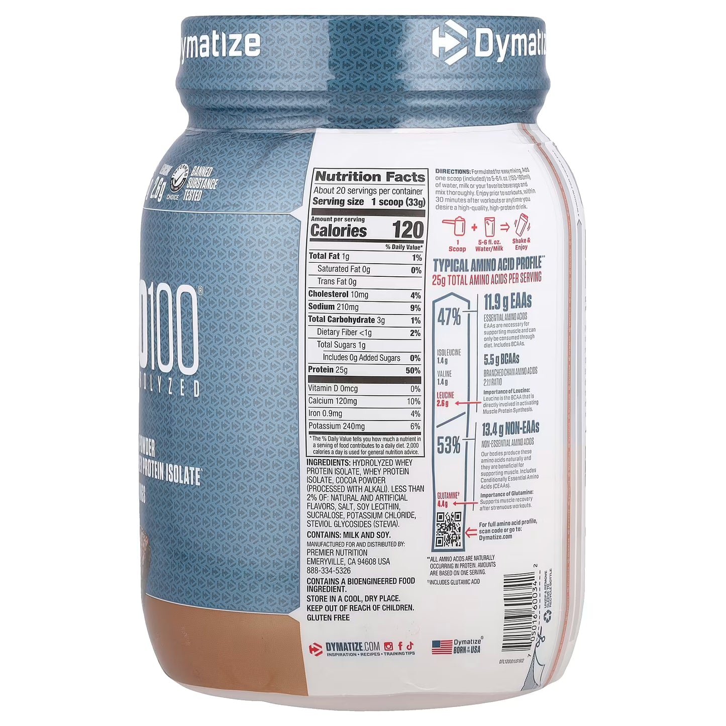 DYMATIZE | ISO 100 1.4 lbs - Fudge Brownie