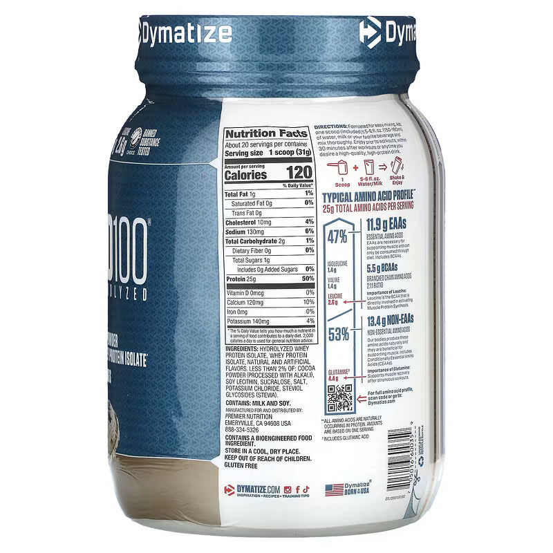DYMATIZE | ISO 100 1.4 lbs - Cookies and Cream
