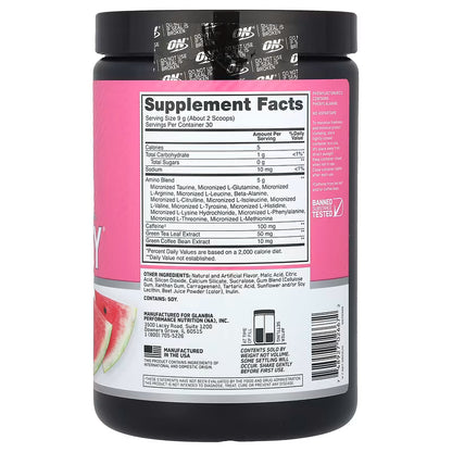 ON | Amino Energy 270 gr servicios - Watermelon