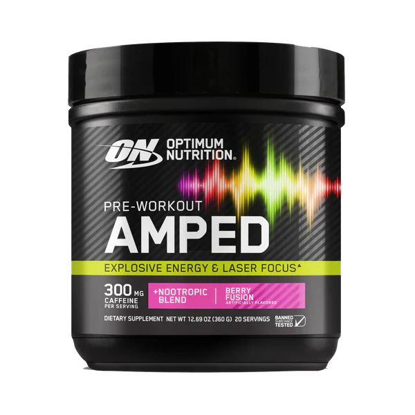 ON | Pre-Workout Amped 20 serv - Berry Fusion