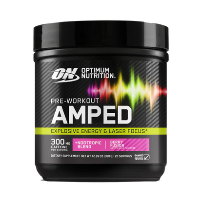 ON | Pre-Workout Amped 20 serv - Berry Fusion