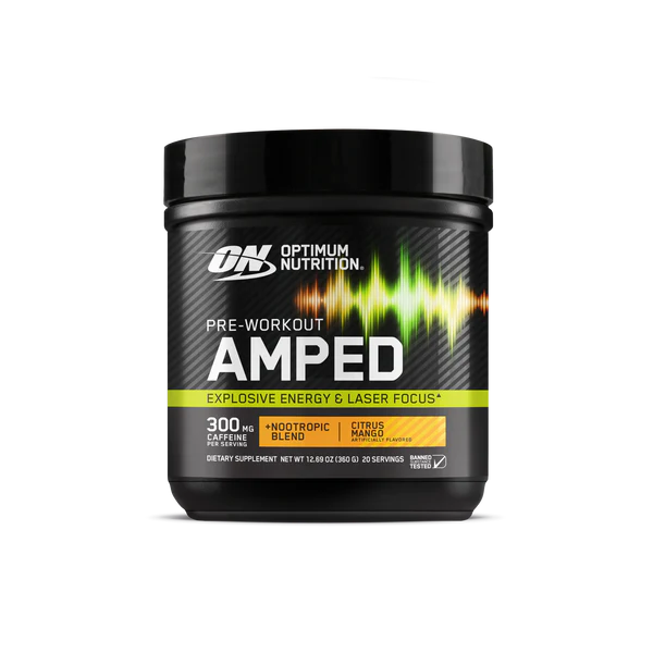 ON | Pre-Workout Amped 20 serv - Citrus Mango