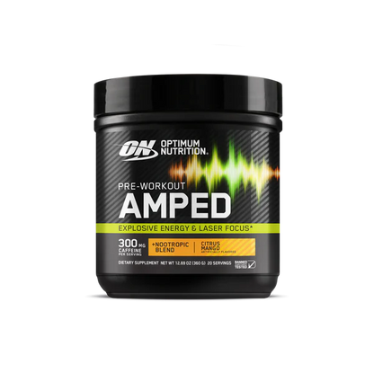 ON | Pre-Workout Amped 20 serv - Citrus Mango