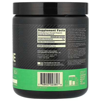 ON | Micronized Creatine Powder 300 gr - 60 Servicio.