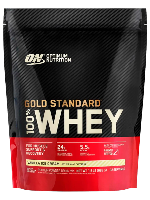ON | Gold Standar 100% Whey 1.5 lbs - Vainilla Ice Cream