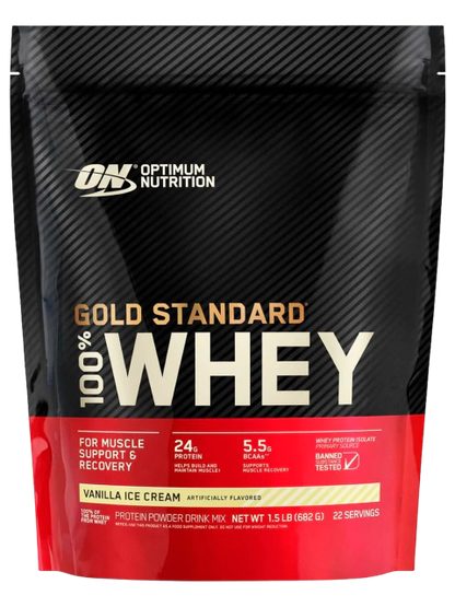 ON | Gold Standar 100% Whey 1.5 lbs - Vainilla Ice Cream