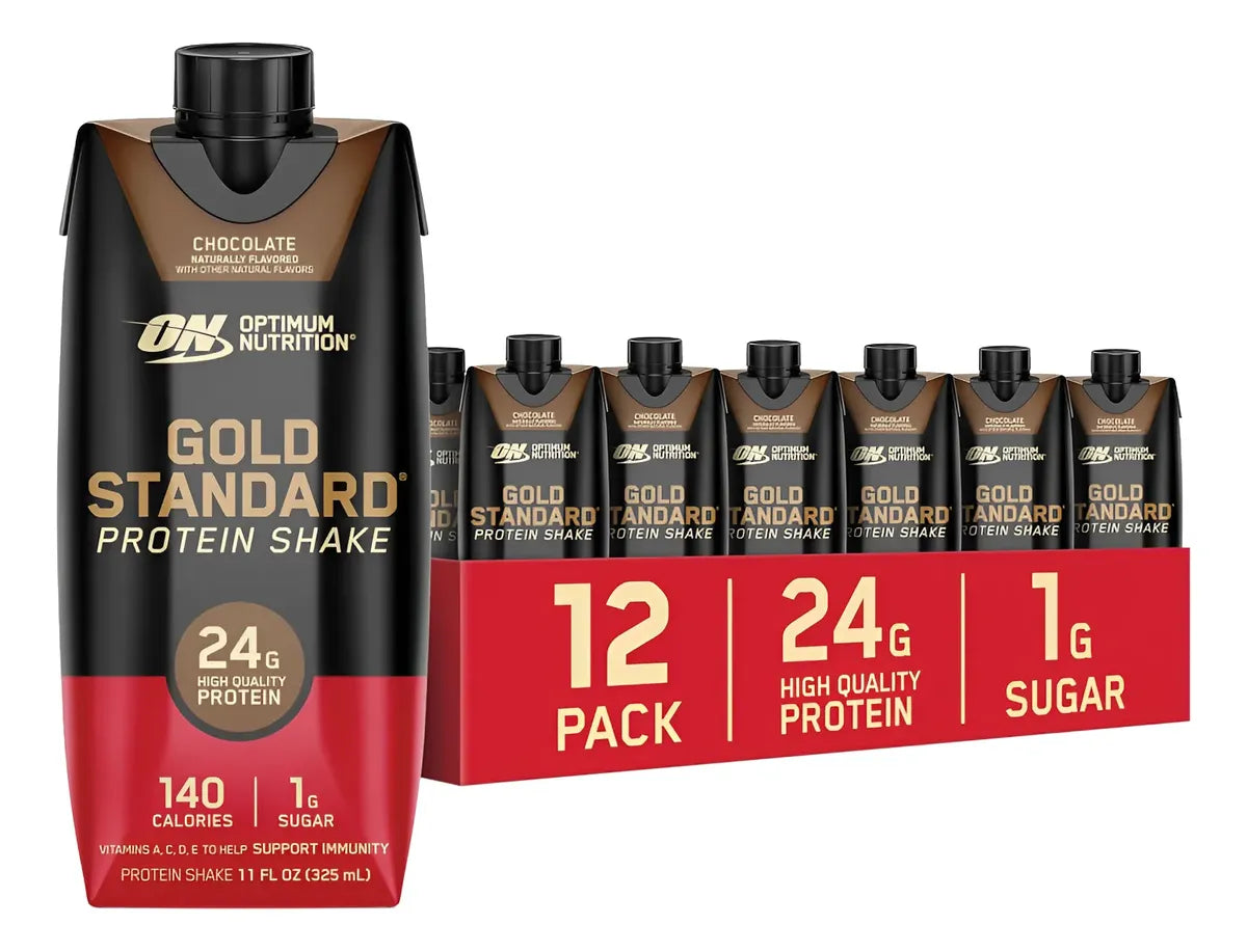 ON | Gold Estandar Protein Shake 12 Pza - Chocolate