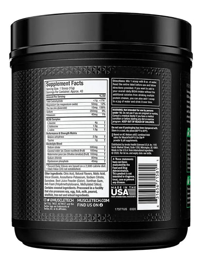 MUSCLETECH | Amino Build 40 serv - Strawberry Watermelon