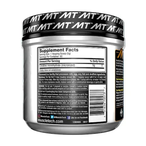 MUSCLETECH | Platinum Creatine  400 gr - 80 serv