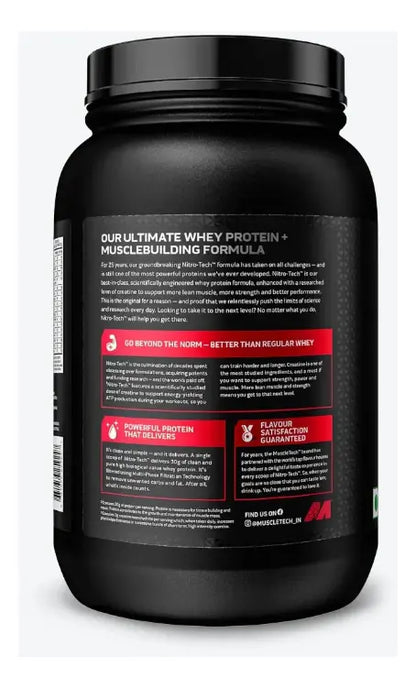 MUSCLETECH | Nitro-Tech Whey Protein 2.2 lbs - Vainilla