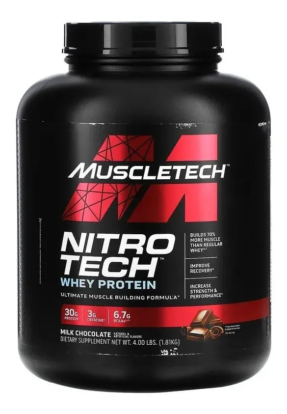MUSCLETECH | Nitro-Tech Whey Protein 4 lbs - Chocolate